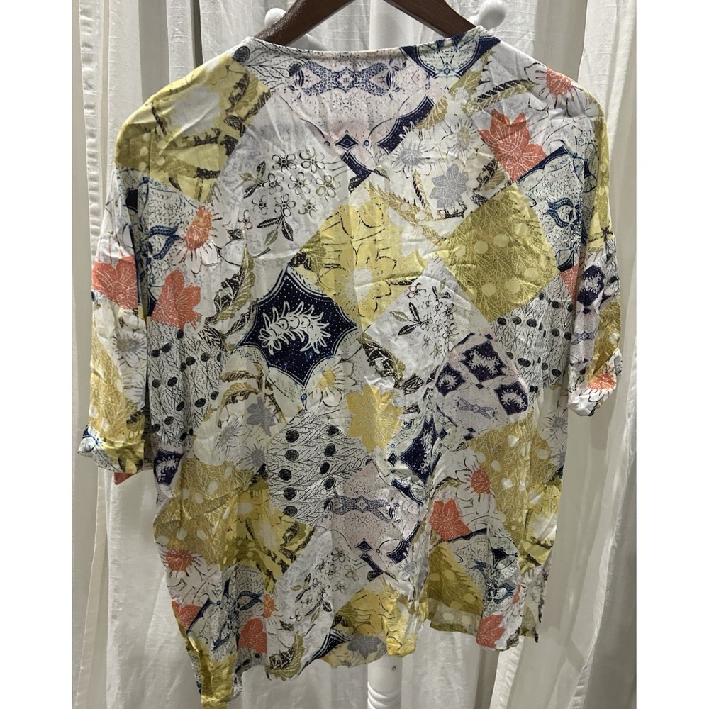 Dear John Arianna Sunfade Patchwork Boho Blouse B… - image 7
